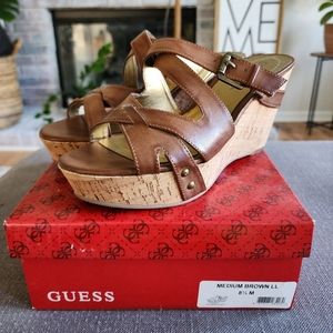 Like New Women's Guess Wedge Sandal 8.5